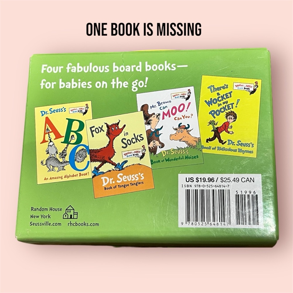 Dr. Seuss Green Board Book Set